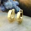 Stones & Gold Earrings | 6Mm Cartilage Hoop Earrings