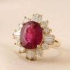 Stones & Gold Rings | One Of A Kind 5.44Ct Rubellite Tourmaline Cockail Ring