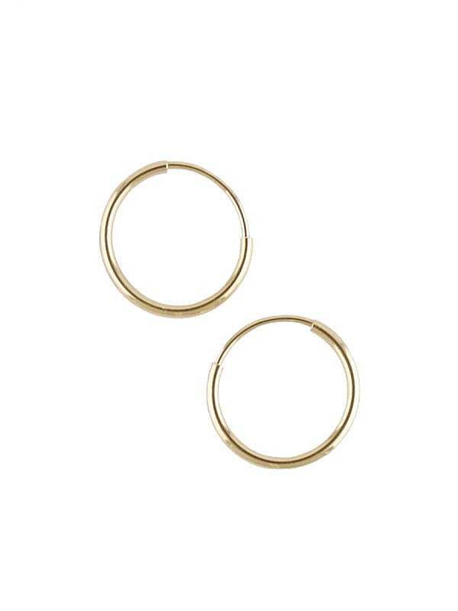 Stones & Gold Earrings | 11Mm Infinity Hoop Earrings