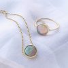 Stones & Gold Rings | Australian Opal Bezel Ring